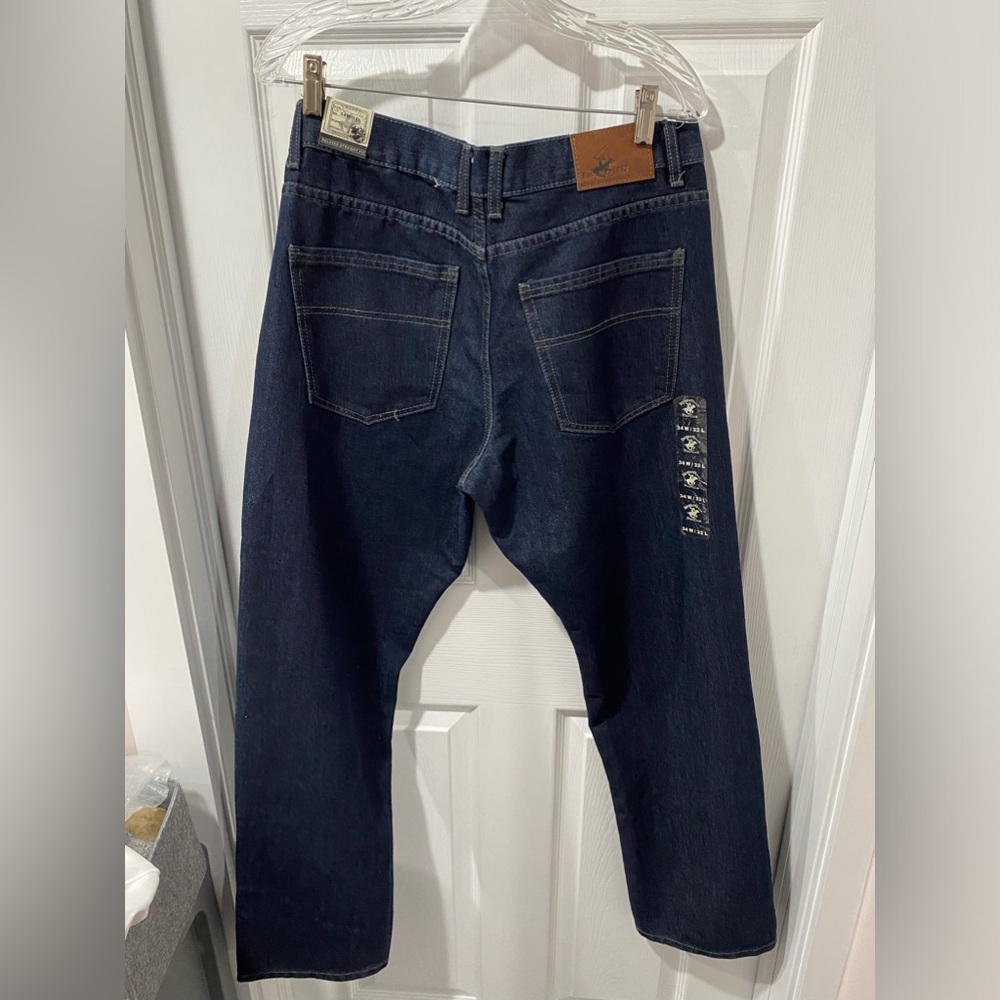 Beverly Hills Polo Club men’s jeans, size 34 x 32 NWT relaxed Straight fit.